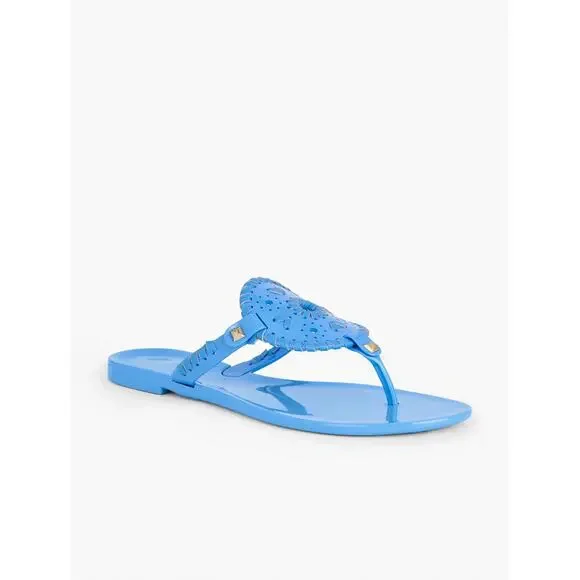 Jack Rogers NWOT Blue Georgica Jelly Sandals - Picture 5 of 5